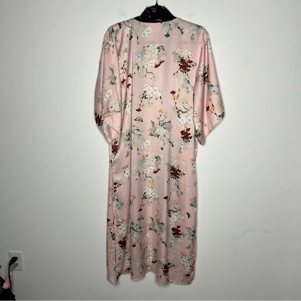 Anthropologie Floreat Floral Azalea Kimono Robe - Picture 4 of 12